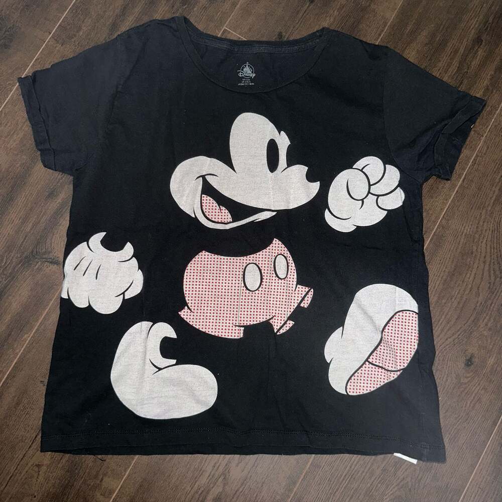 Disney Mickey Mouse Black Graphic T-Shirt